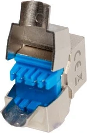 Keystone modul Lanberg, RJ45, FTP kat. 8.1, brez orodja za montažo, srebrne barve