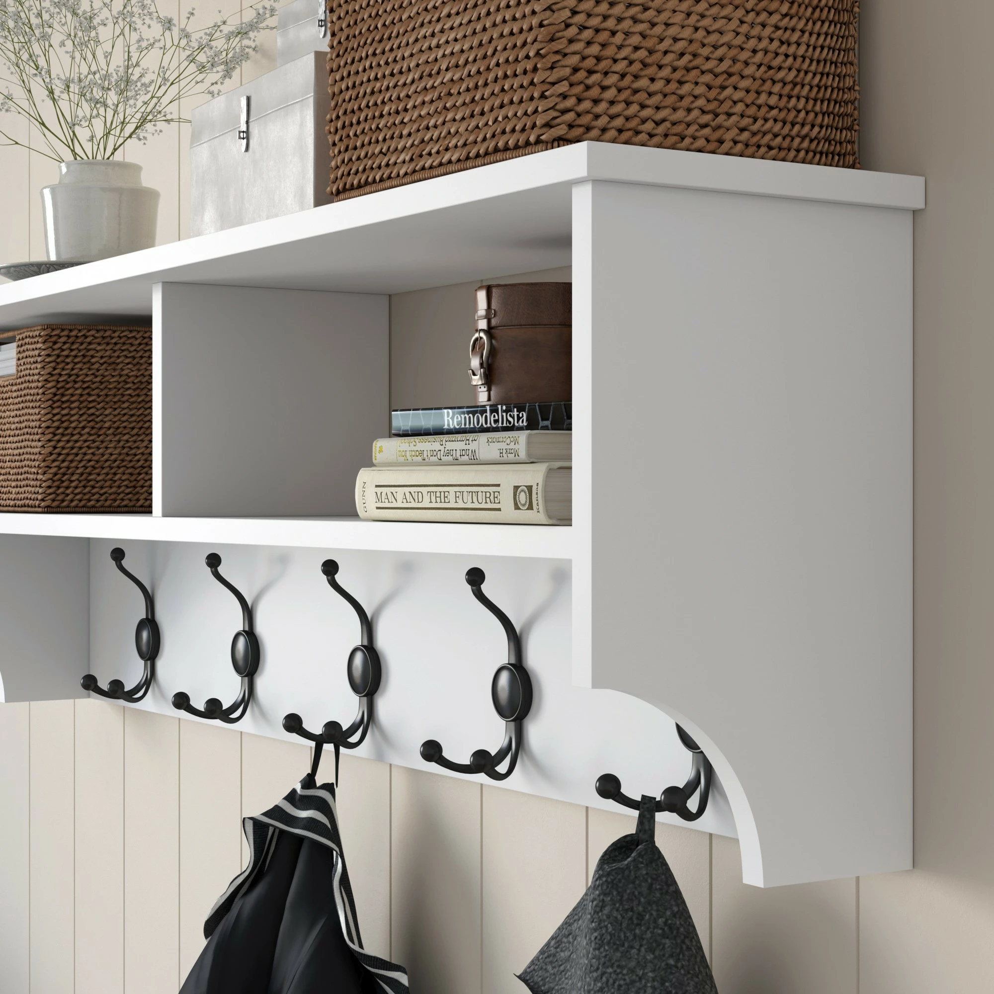 Stojalo za predsobo Hanah Home, P2 - 439, belo