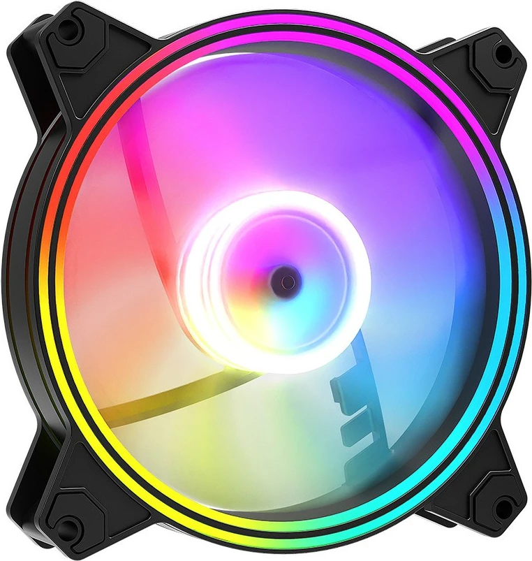 Ventilator za računalnik 120 mm, ARGB, črn MODECOM FAN-APEX-120R-ARGB-100