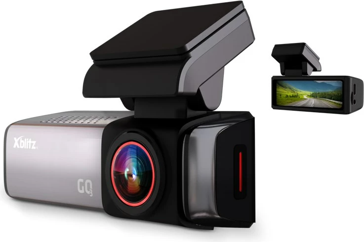 Avtokamera 2K Ultra HD, 2-palčni zaslon, 140°, Xblitz GO3, črna