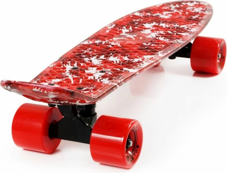 Skateboard, rdeč Yakimasport — za moške, ženske in otroke