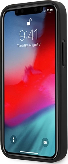 Ovitek za telefon Off Track Quilted Ferrari za iPhone 12 mini 5,4", usnje, črn