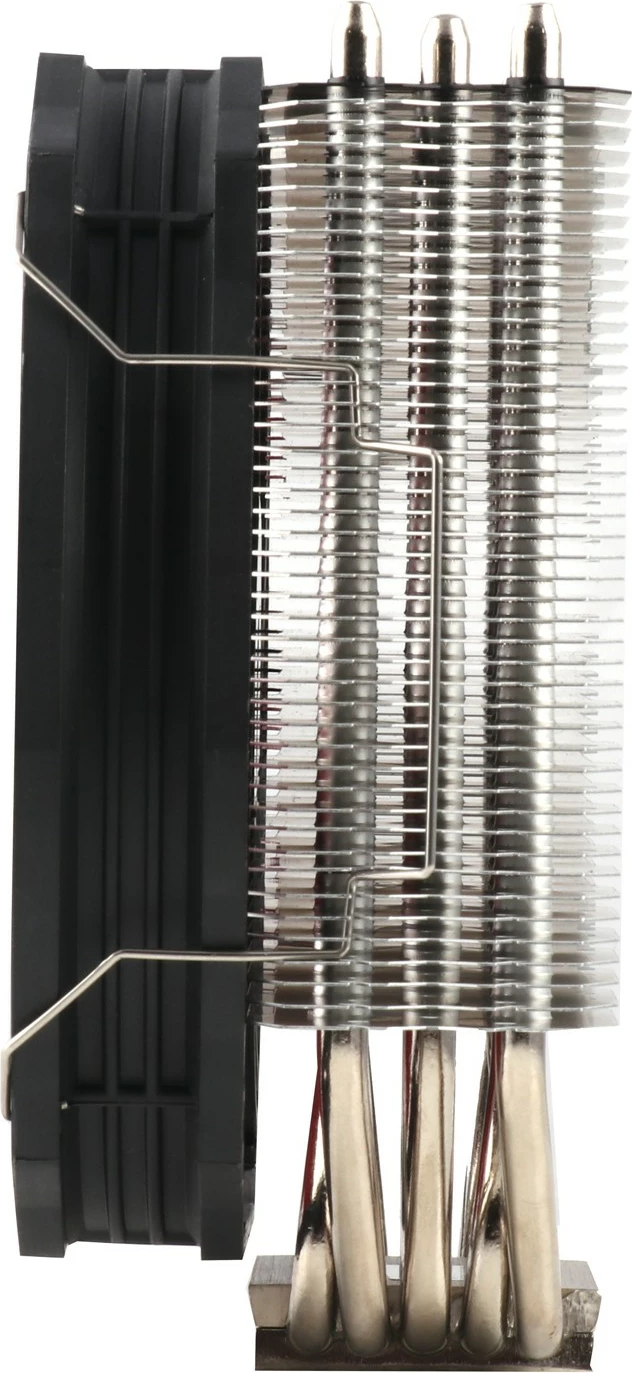 Zračno hlajenje 14 cm Thermalright TA140, 5 toplotnih cevi, 45 aluminijastih rebri, črno/rdeče/sivo