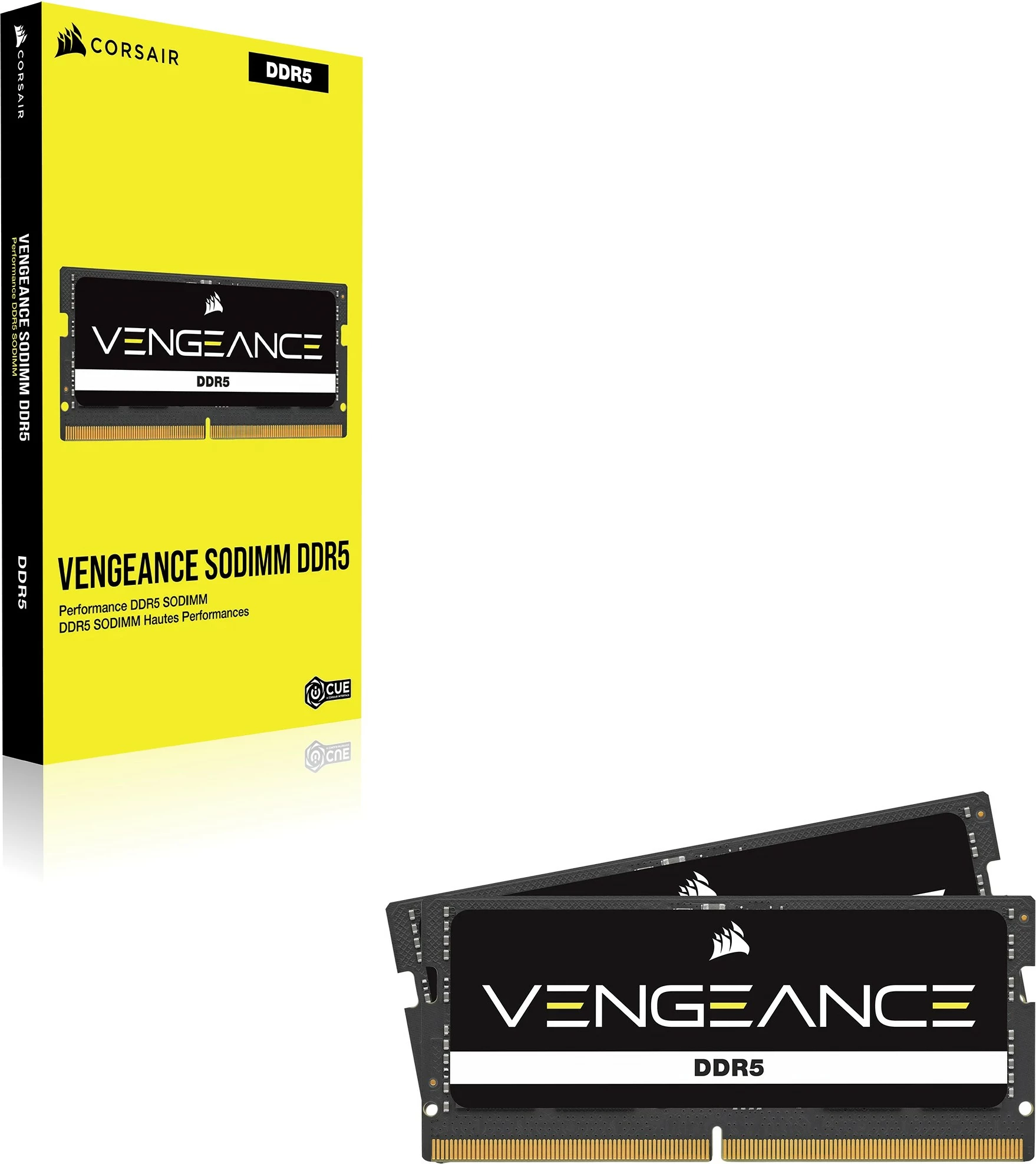 RAM pomnilnik Corsair Vengeance 32GB DDR5 5200MHz SO-DIMM črn