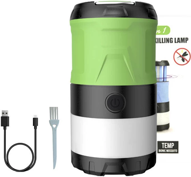 Svetilka za kampiranje Superfire T15, 500 lm, USB, zelena