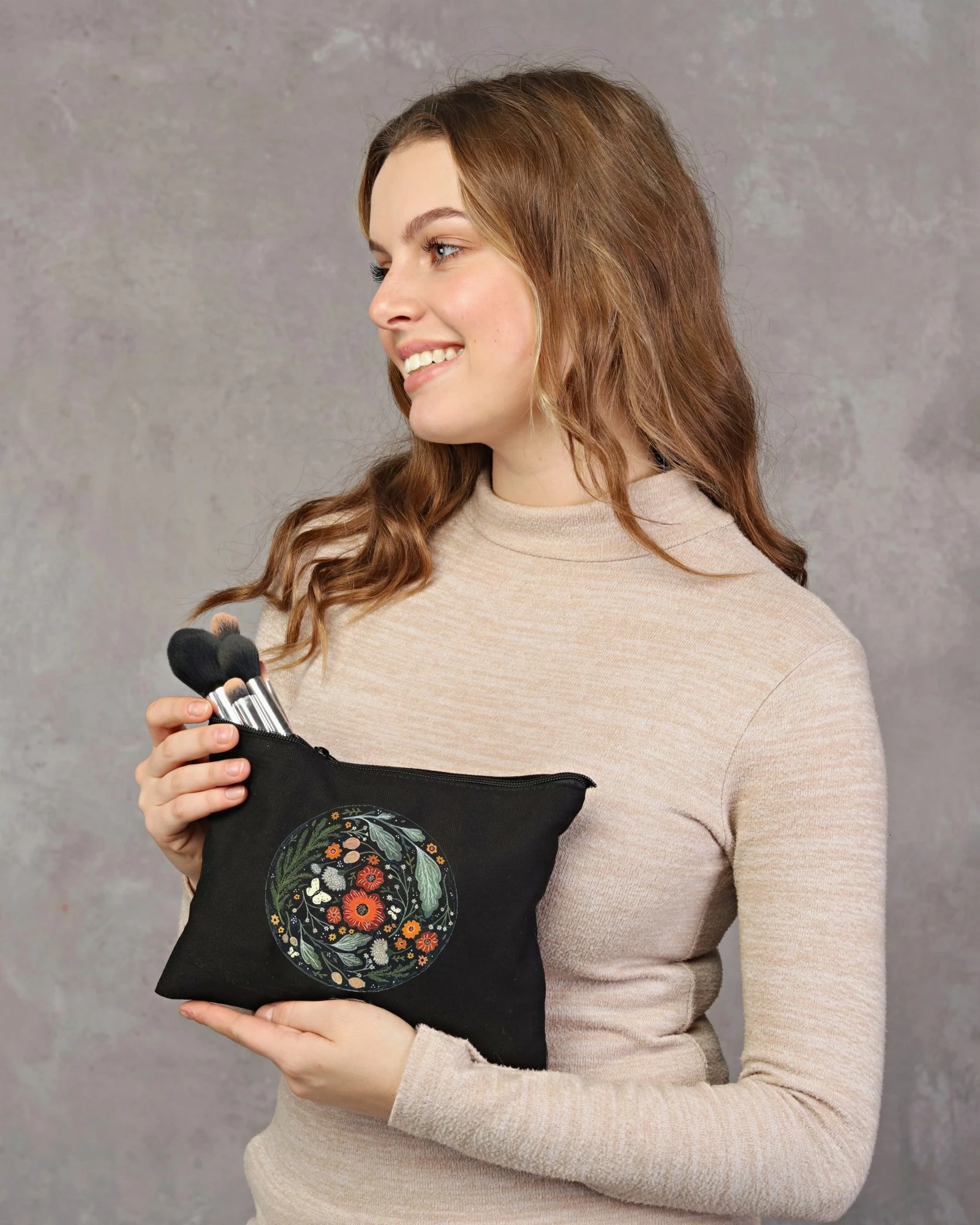 Toaletna torbica za ličila 25x18 cm, črna, Zoozie Bags