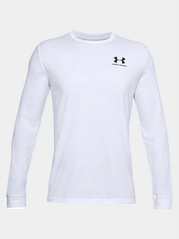Majica z dolgimi rokavi za moške Under Armour, bela
