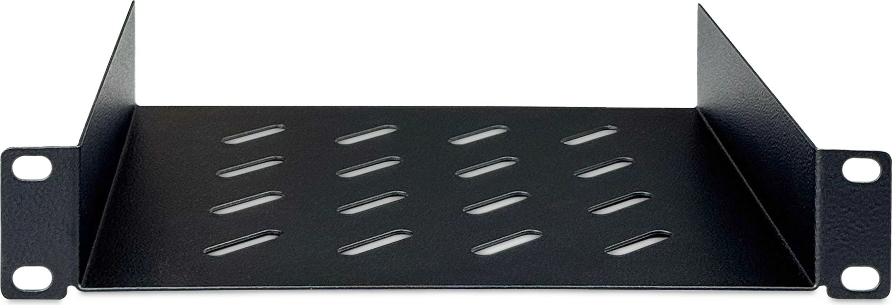 Police za rack 1U 10-palčna, črna, Digitus