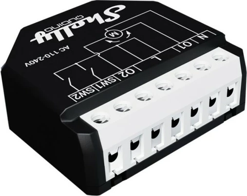 Pametni rele Shelly Qubino Wave Shutter, plastika, 40 m, 25 dBmW, 0.3 W, črn