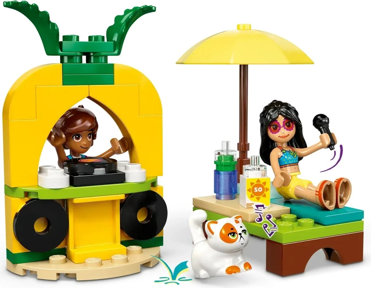 Set igrač za bazensko zabavo z enim samorogom in flamingom LEGO Friends 42658, 99 delov