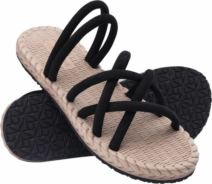 Papuče za ženske, Iguana, bež in črne