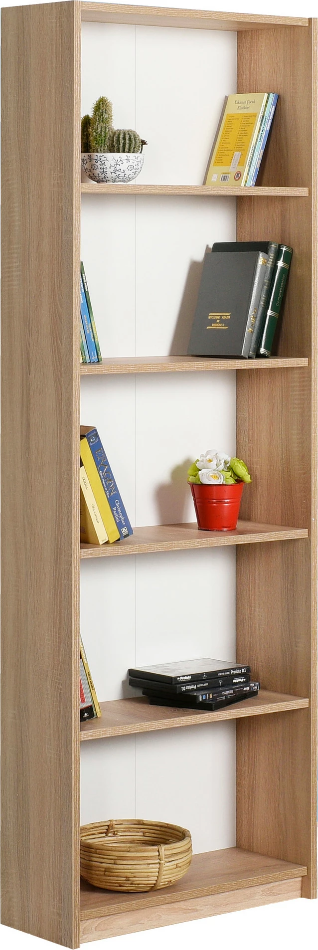 Polica za knjige Hanah Home, Ktp-350-Ss-1, barva sonoma