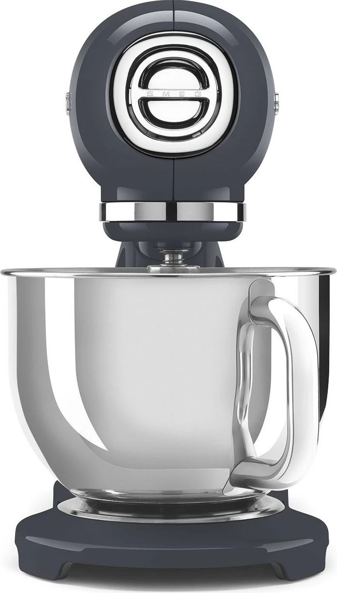 Stoječi kuhinjski mešalnik 50's Style SMEG, 800 W, 4,8 l, siv