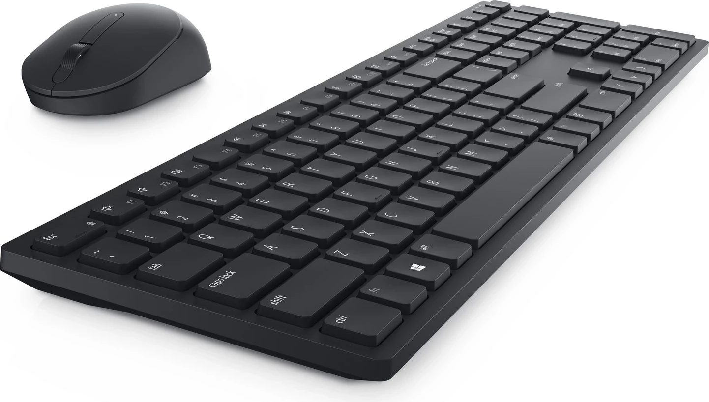 Brezžična tastatura in miška Dell KM5221W, črn