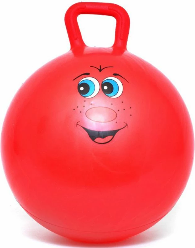 Gimnastična žoga z ročajem SMJ BL010 55 cm, rdeča