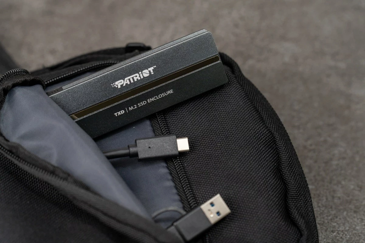 Ohišje SSD TXD M.2 NVMe 1.3 do 8TB Patriot Memory, sivo