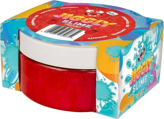 Jiggly slime, rdeč, 200 g, z vonjem jagode - TUBAN