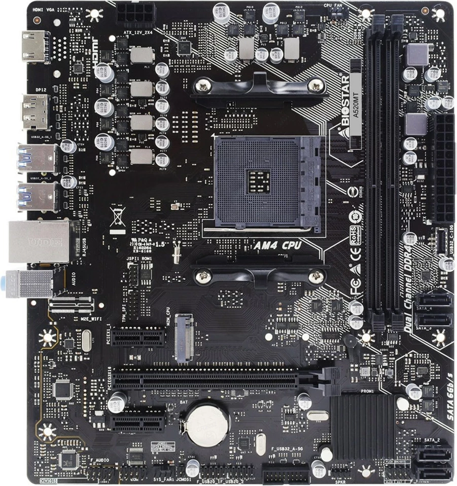 Mikro ATX plakatka Biostar, AMD A520