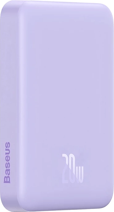 Magnetni powerbank Baseus Magnetic Mini 10000mAh, USB-C 20W, MagSafe, vijoličen