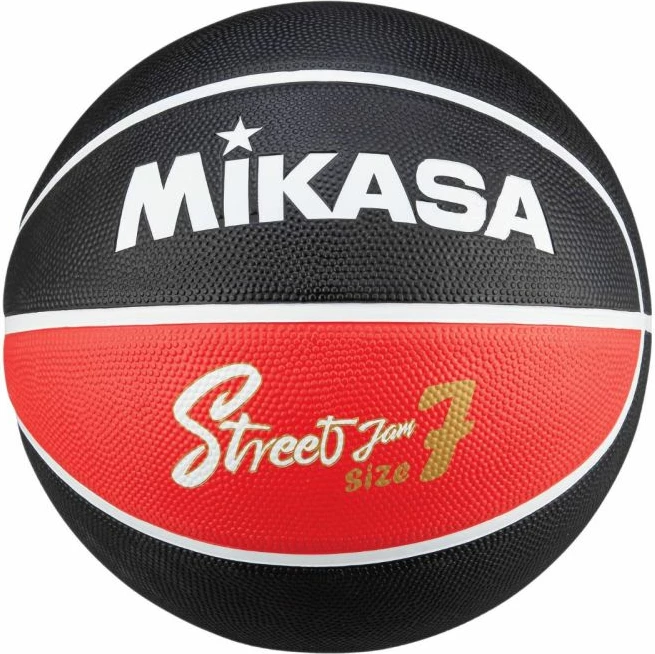 Basketbalna žoga, Mikasa BB702B-BKRW, črno-rdeča