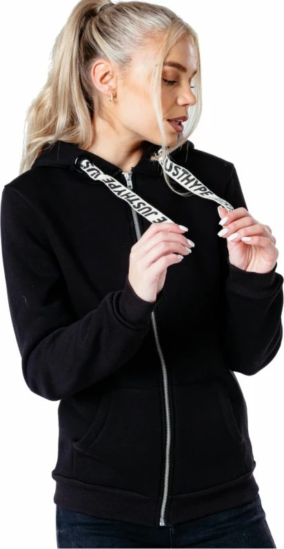 Duks z zadrgo Justhype, črn, ženski