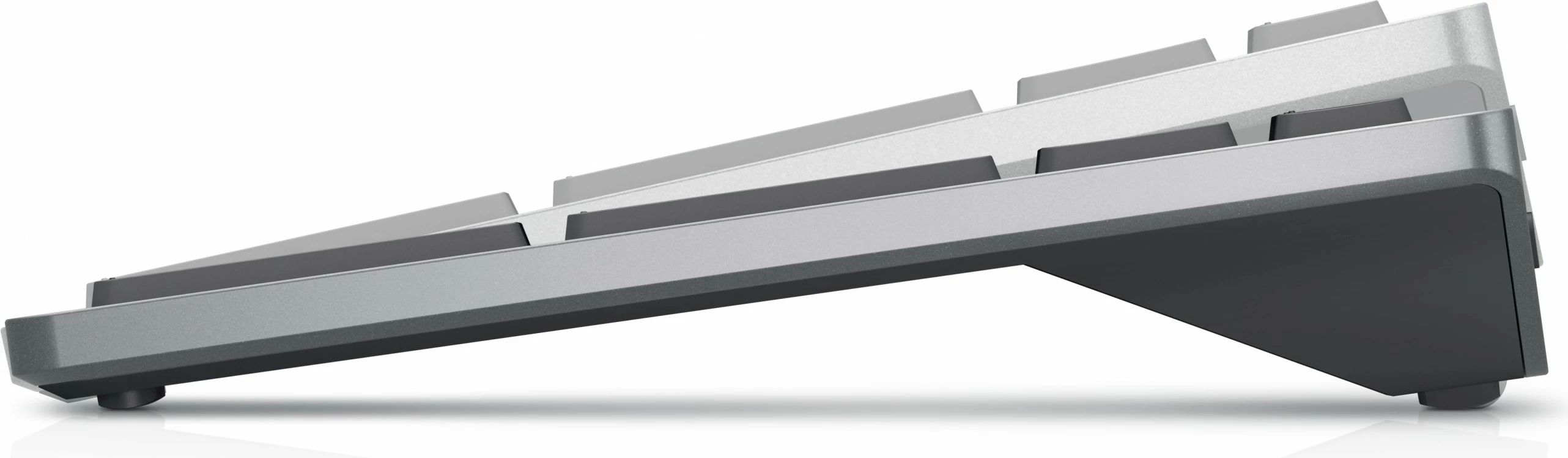 Brezžična tipkovnica, DELL KB740, RF Wireless + Bluetooth, scissor key, QWERTZ, siva, črna