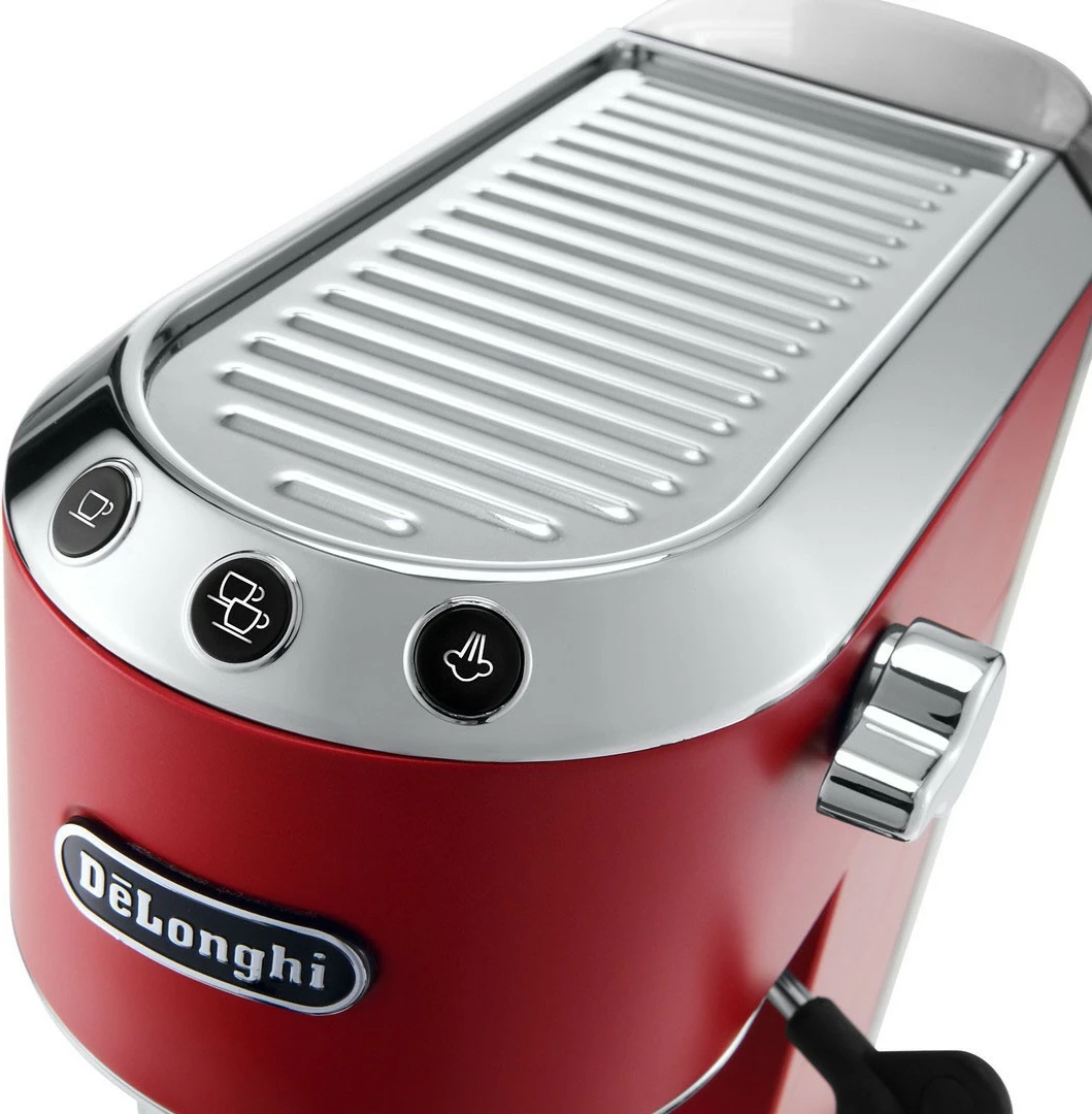 Kavni aparat, polavtomatski DeLonghi Dedica EC685.R, rdeč