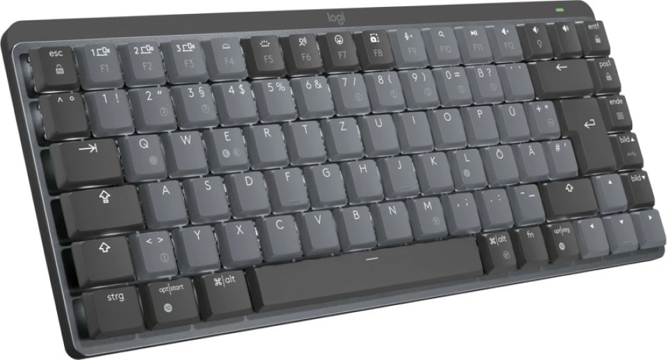 Mekančna mini tipkovnica, Logitech MX Mechanical Mini, brezžična, grafit