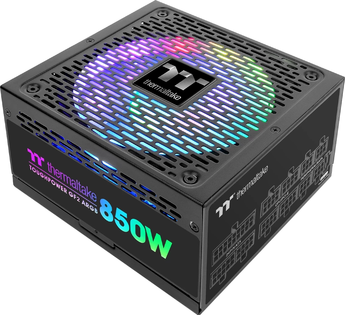 Napajalnik 850W, popolnoma modularen, ARGB, črn Thermaltake Toughpower GF2