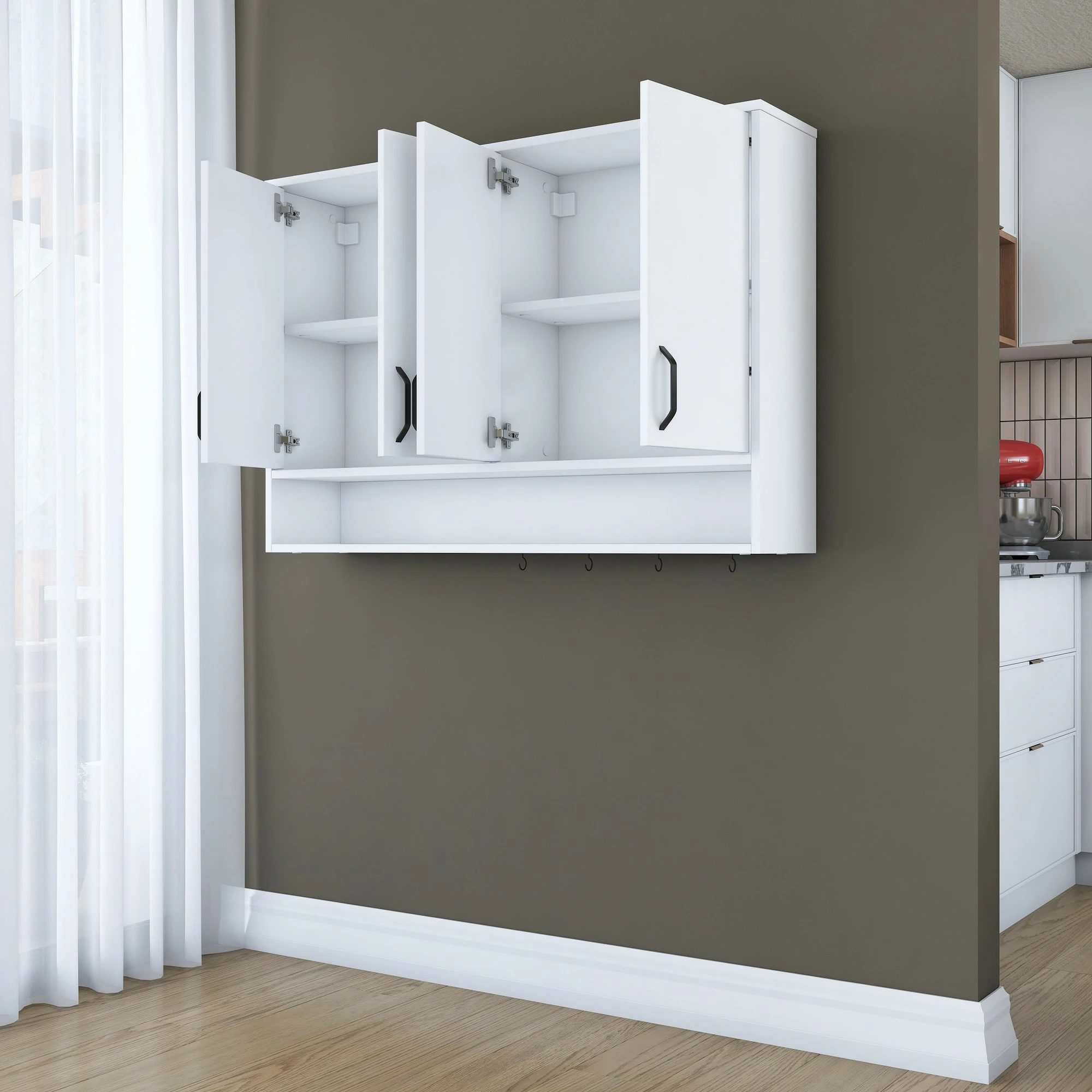 Stenska omarica Skye Decor JE199 - 3812, bela
