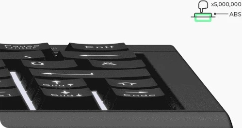 Kompaktna tipkovnica KeySonic KSK-3010ELC, z žico, LED, QWERTZ, črna