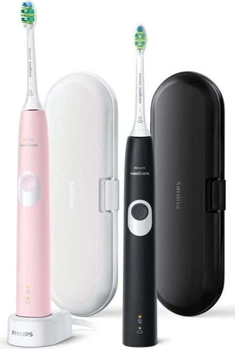 Električna zobna ščetka Sonicare ProtectiveClean, Philips, črno/bela