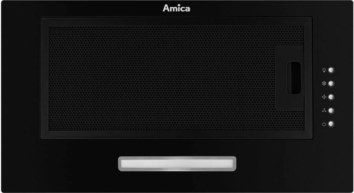 Kuhinjska napa Amica OMP6211B, črna, 52 cm, LED