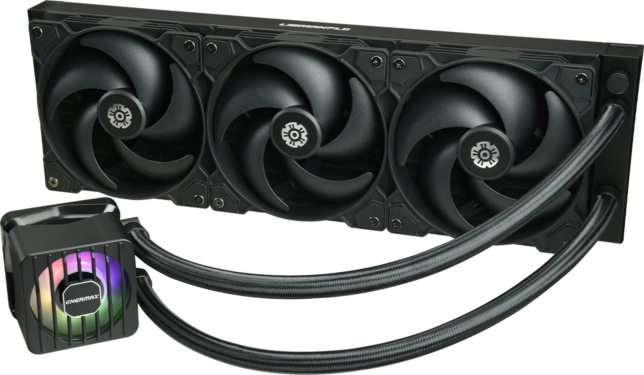 Vodeno hlajenje LIQMAXFLO SR ELC-LMF360-SF, 360 mm, LED, črn - Enermax