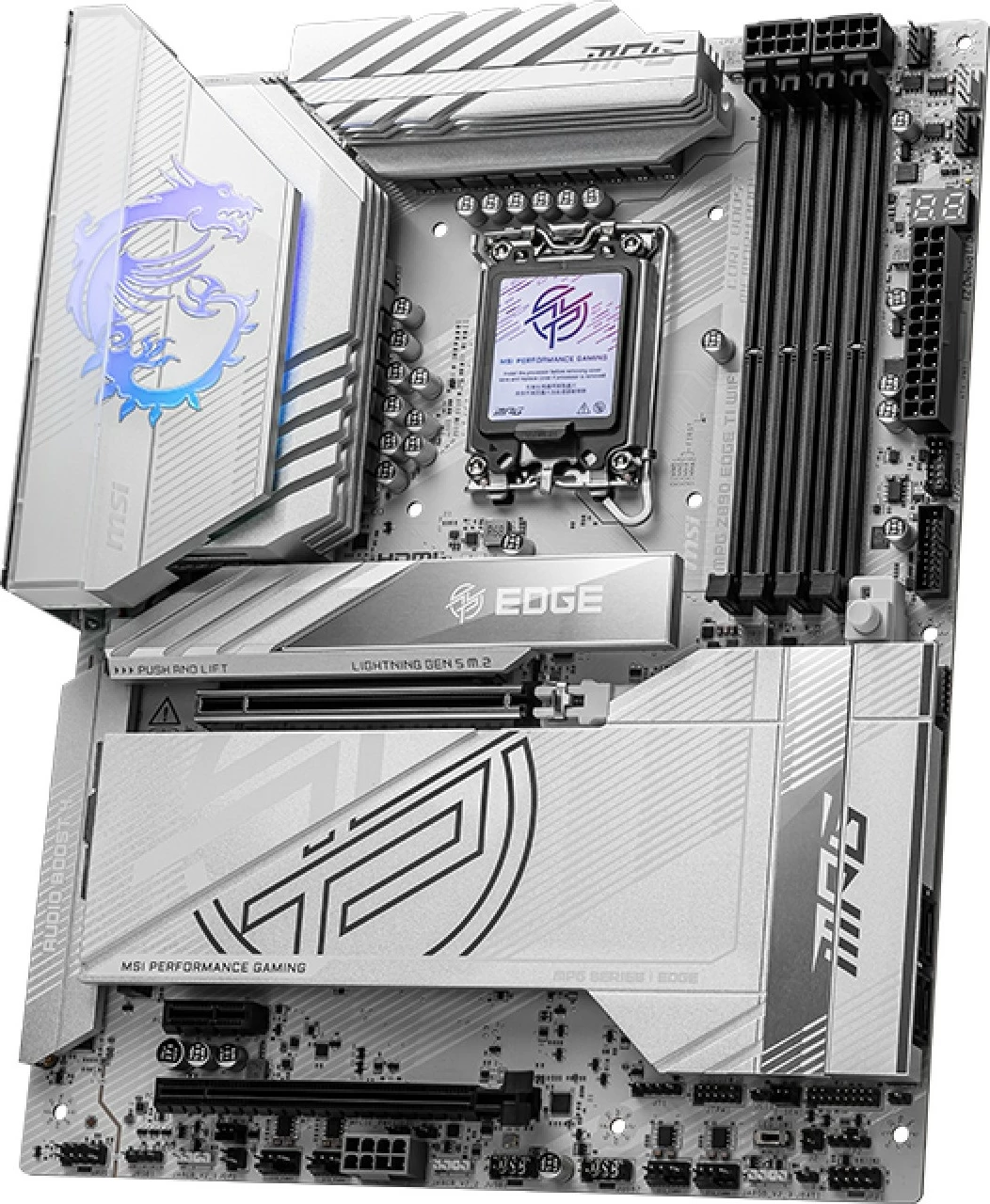 Matična plošča MSI MPG Z890 Edge TI WIFI, Intel, DDR5, bela