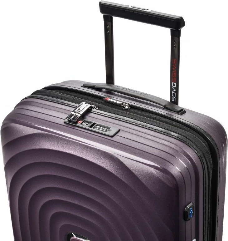 Potovalna kovček SwissBags Echo, uniseks, vijoličen
