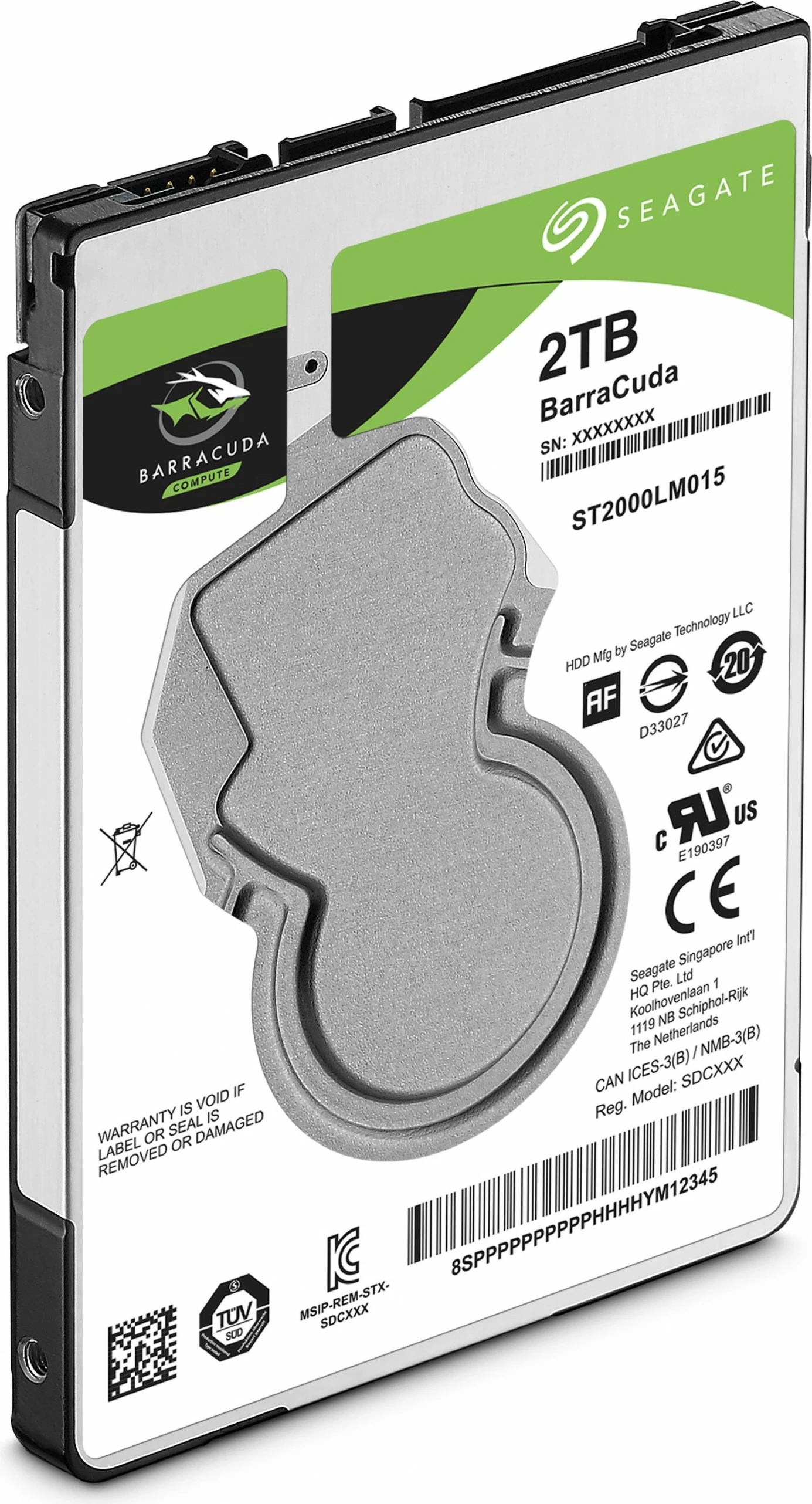 Trdi disk 2,5" Seagate Barracuda, 2 TB, 5400 RPM, 128 MB
