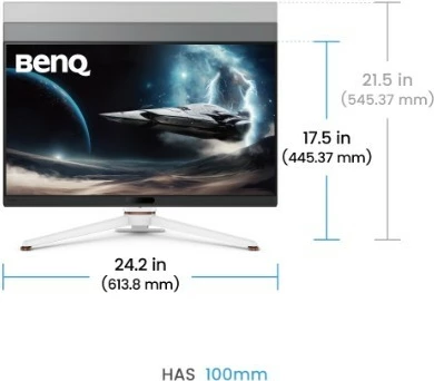 Gaming monitor BenQ EX271Q, 27", 2K, 180Hz, IPS, bel in črn