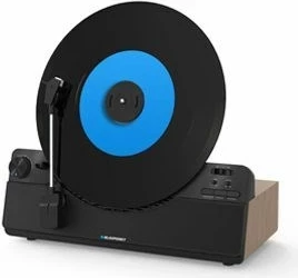Gramofon, vertikalen, z vgrajenim zvočnikom, črn Blaupunkt VT100BK