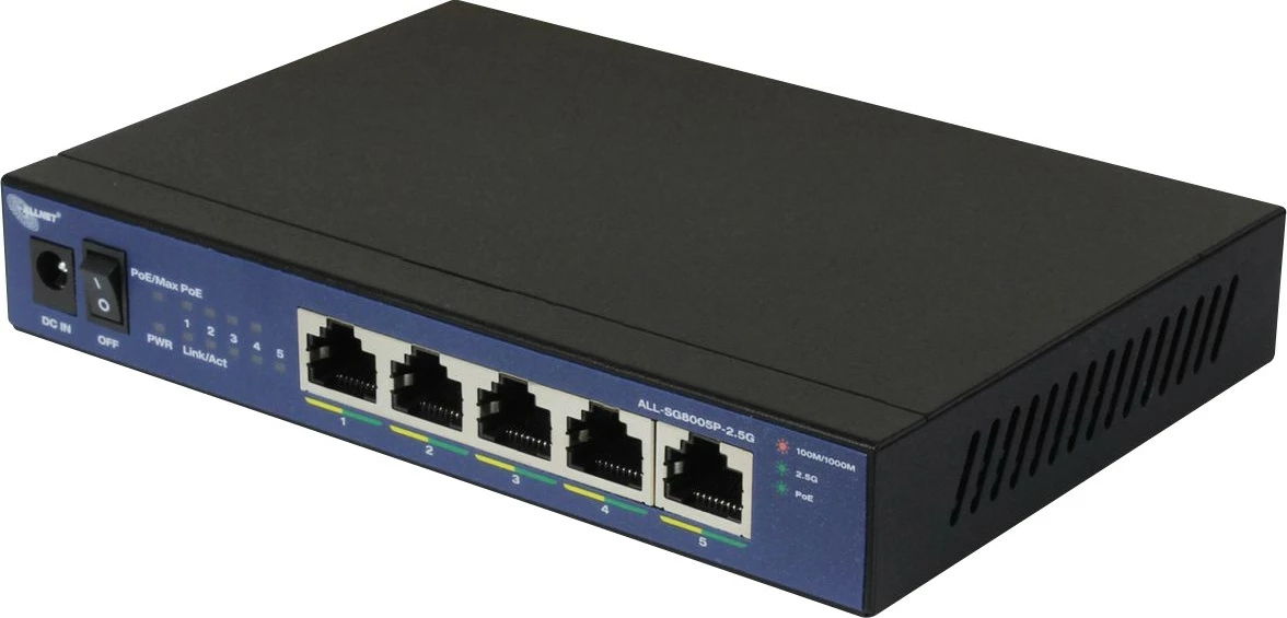 Stikalnik z Power over Ethernet, ALLNET ALL-SG8005P-2.5G POE