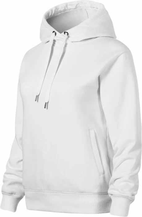 Pulover s kapuco za ženske Malfini Moon W MLI-42100, bel