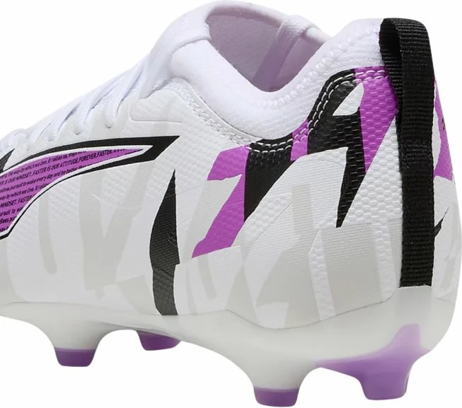 Futbalske kopačke za otroke, bele in vijolične, Puma