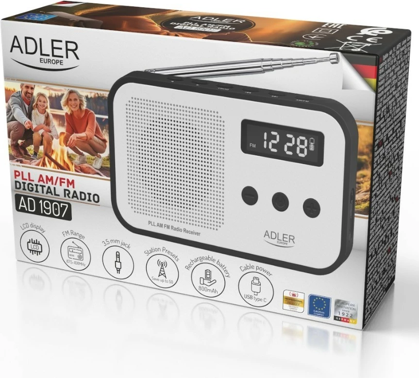 Digitalni radio Adler AD1907 PLL, bel