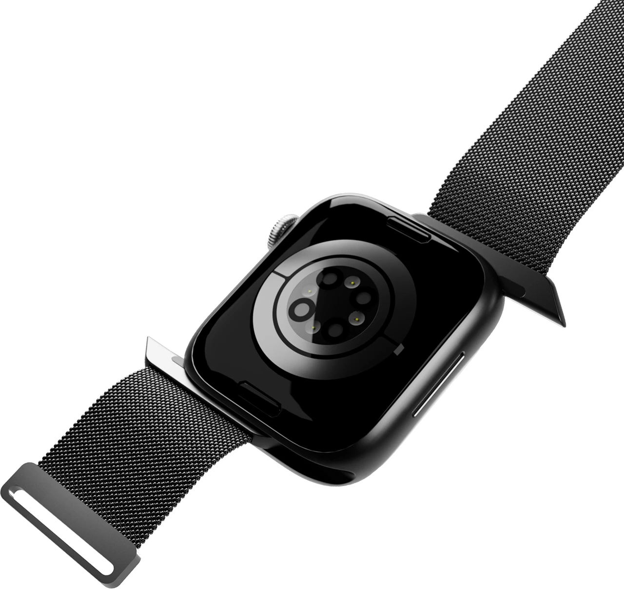 Elegantna milanese zapestnica iz jekla za Apple Watch, 38/40/41 mm, črna