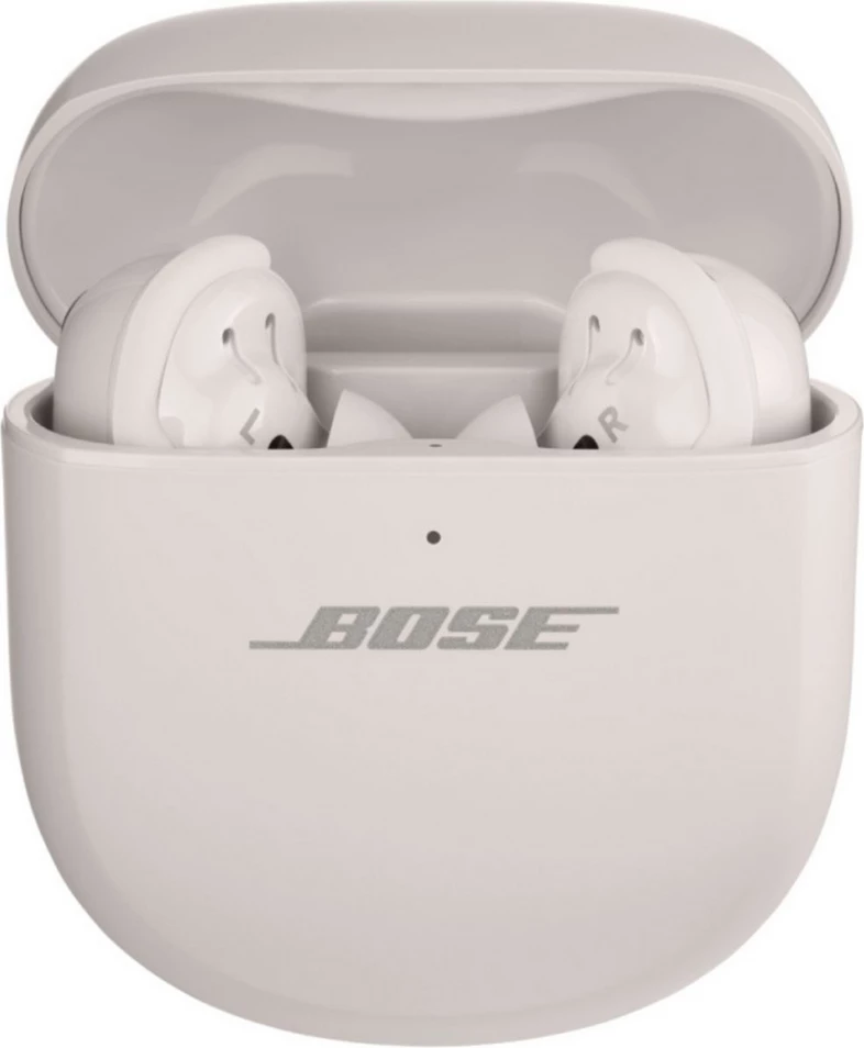 Brezžične slušalke s polnilnim etuijem in aktivnim dušenjem šuma, Bose QuietComfort Ultra Earbuds 882826-0020, bele