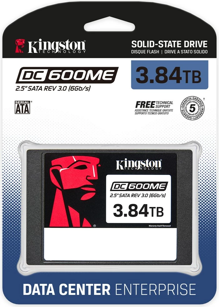 SSD 3,84 TB, 2,5", SATA III, Enterprise Kingston DC600ME
