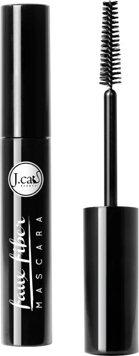 Podaljšujoča in volumen maskara J.Cat Beauty Faux Fiber, črna, 8 g