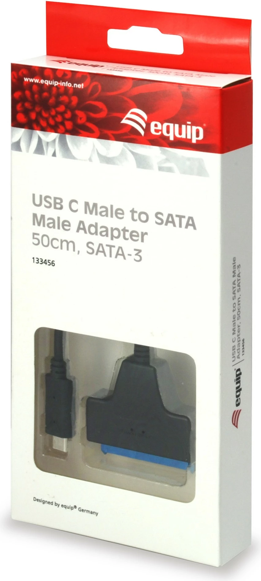 Adapter USB Type C na SATA Equip, 0,5 m, 6 Gbit/s, črn