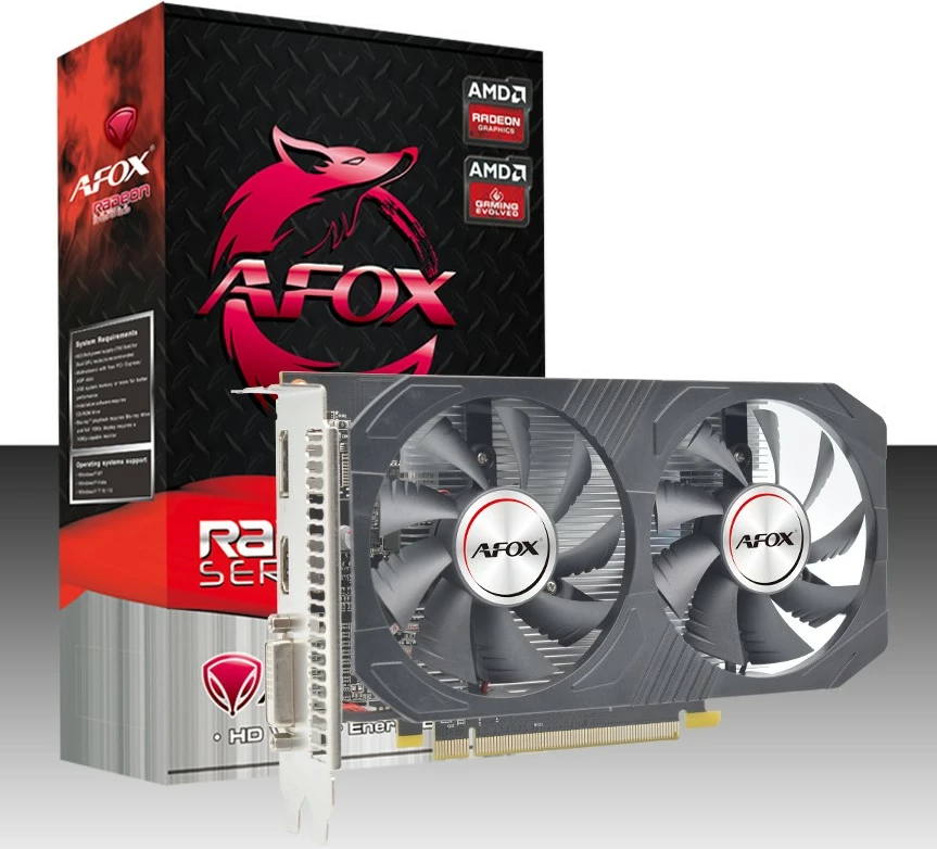 Grafična kartica AFOX Radeon RX 550, 4GB GDDR5, 128-bit, PCI-E, črna