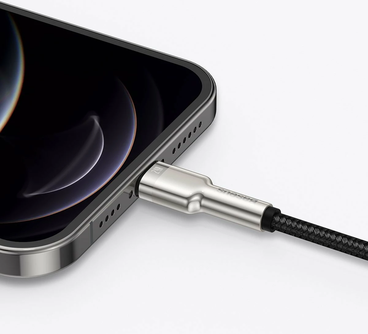 USB kabel za Lightning Baseus Cafule CALJK-A01, 1 m, črn